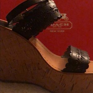Coach wedge sandals
